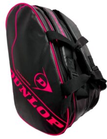Paletero Dunlop Tour Intro negro y rosa