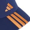 Detalle de la Gorra Adidas Bball 3S NL Azul Marino/Naranja