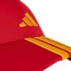 Detalle de la Gorra Adidas Bball 3S NL Rojo/Amarillo