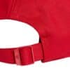 Detalle de la Gorra Adidas Bball 3S NL Rojo/Amarillo