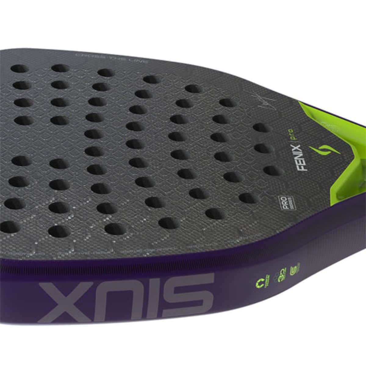 Detalle de la Pala SIUX Fenix Pro Glow Purple