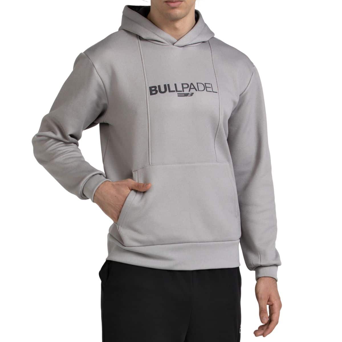 Sudadera Bullpadel Acube Gris Medio Vigore 26V