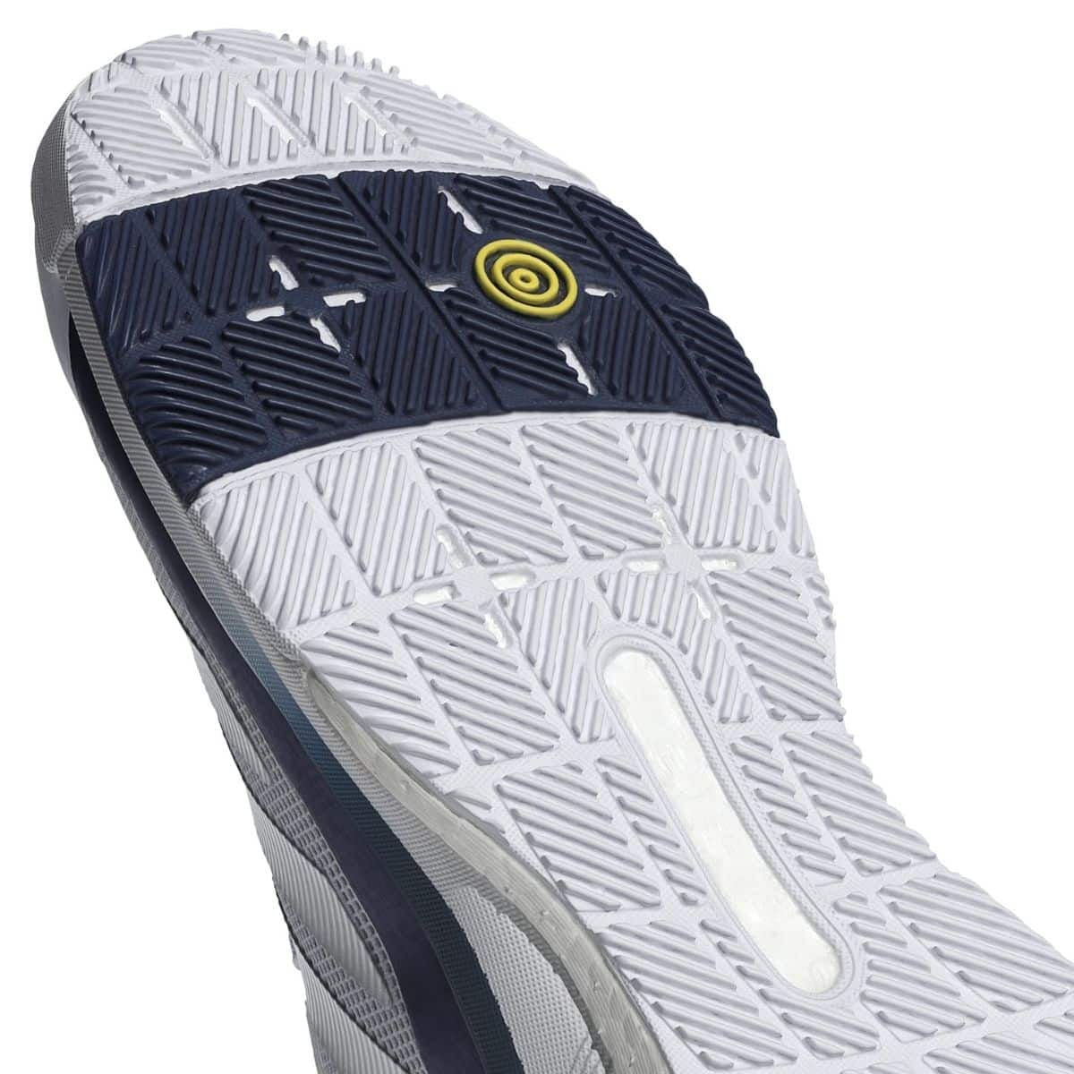 Detalle de las Zapatillas Adidas Crazyquick Boost Padel Blanco/Azul