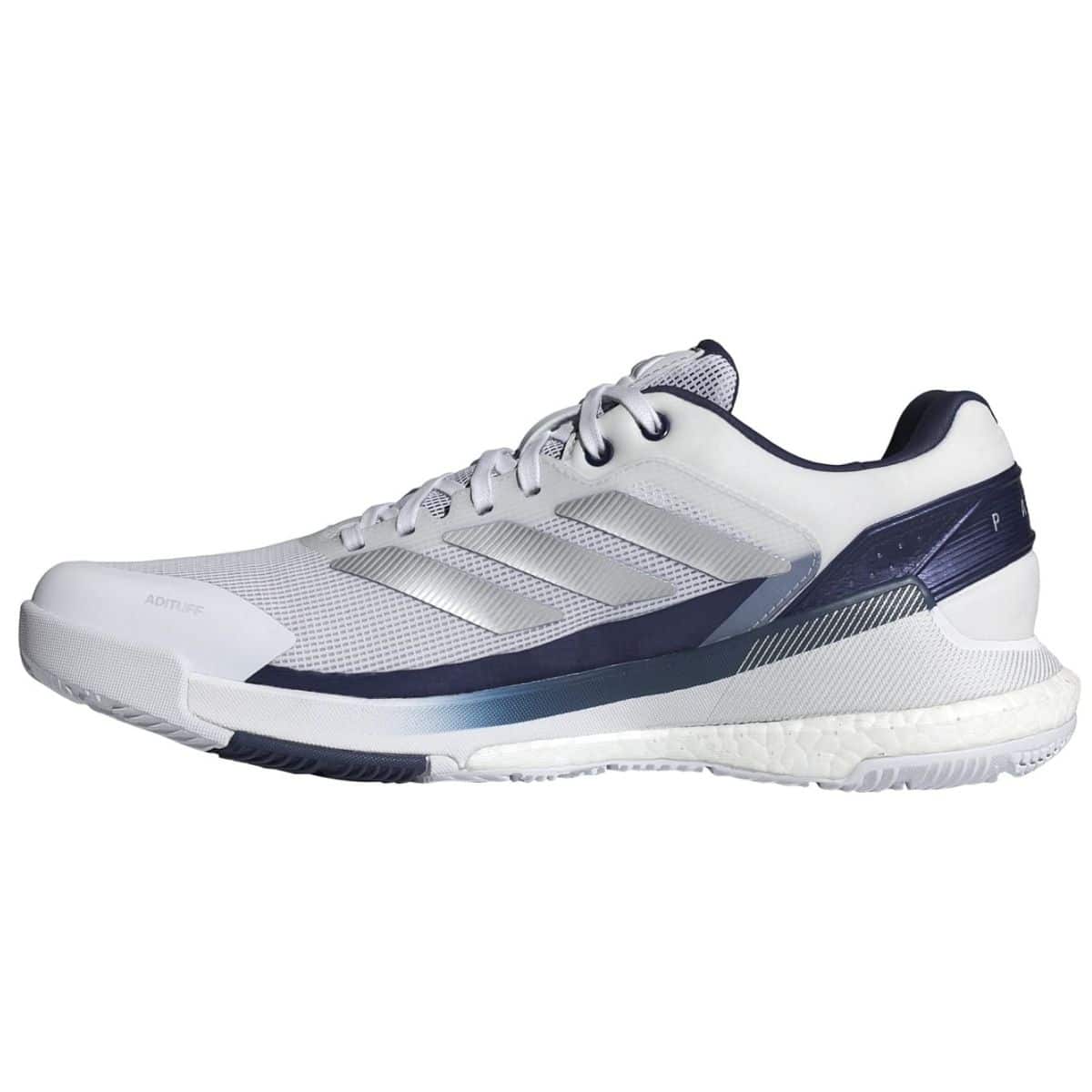 Detalle de las Zapatillas Adidas Crazyquick Boost Padel Blanco/Azul