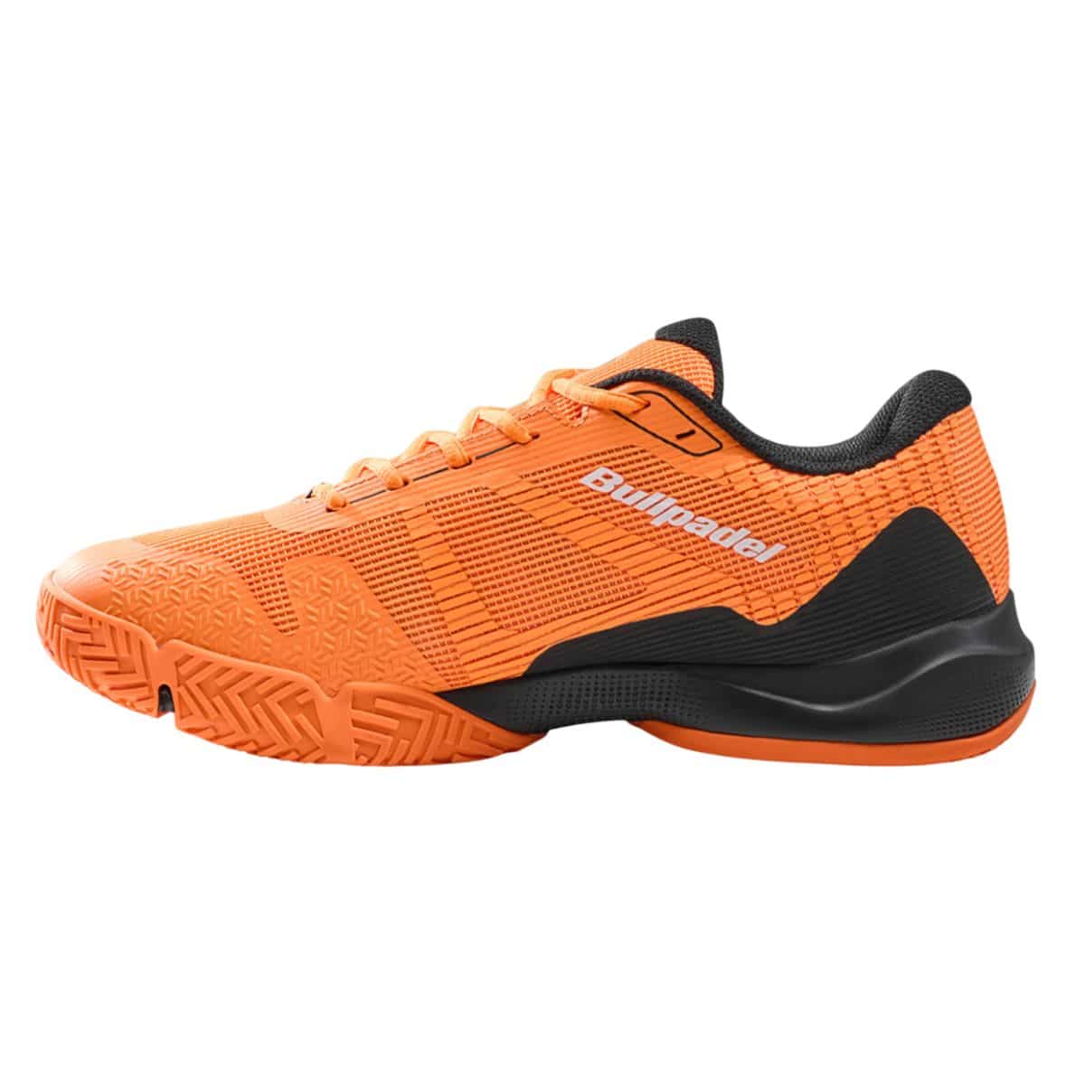 Detalle de las Zapatillas Bullpadel Hybrid Fly 26V Naranjas