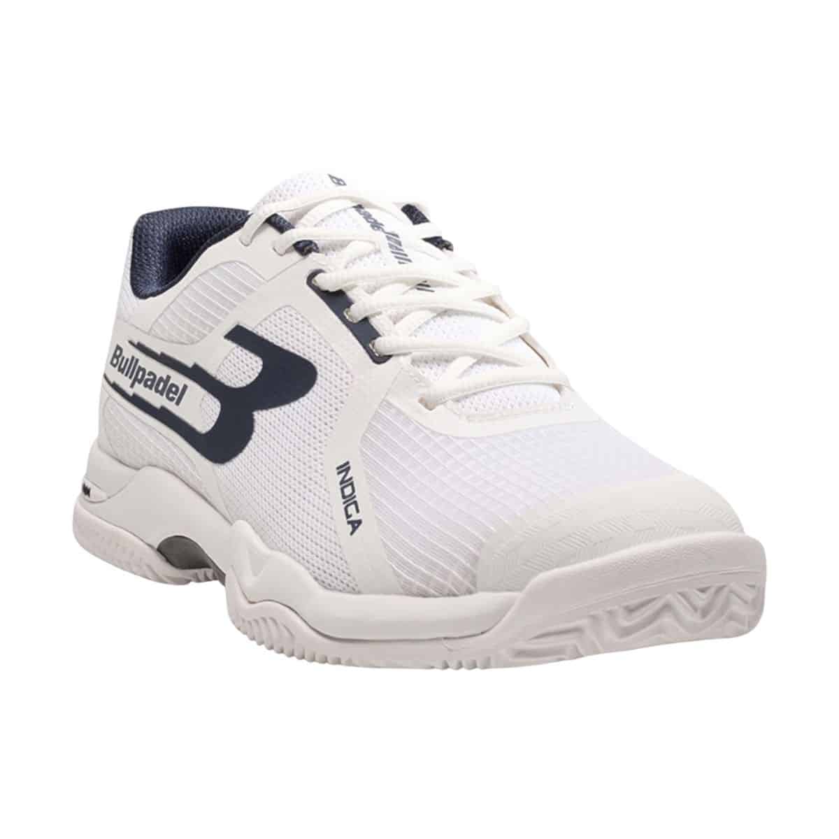 Detalle de las Zapatillas Bullpadel Indiga 26V Blancas