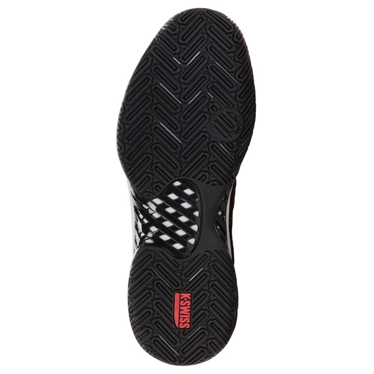Suela de las Zapatillas K-Swiss Express Light 3 Padel Negras/Rojas