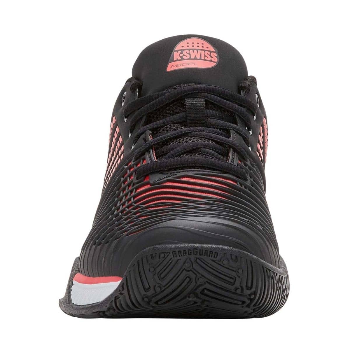 Detalle de las Zapatillas K-Swiss Express Light 3 Padel Negras/Rojas