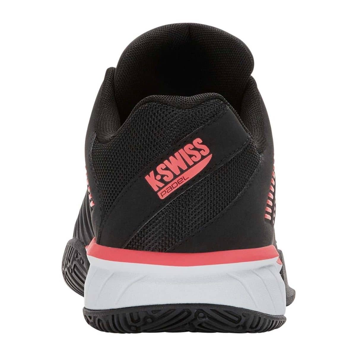 Detalle de las Zapatillas K-Swiss Express Light 3 Padel Negras/Rojas
