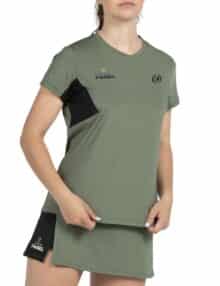 Camiseta Bullpadel Pampan Woman Kaki Premier Padel 2026