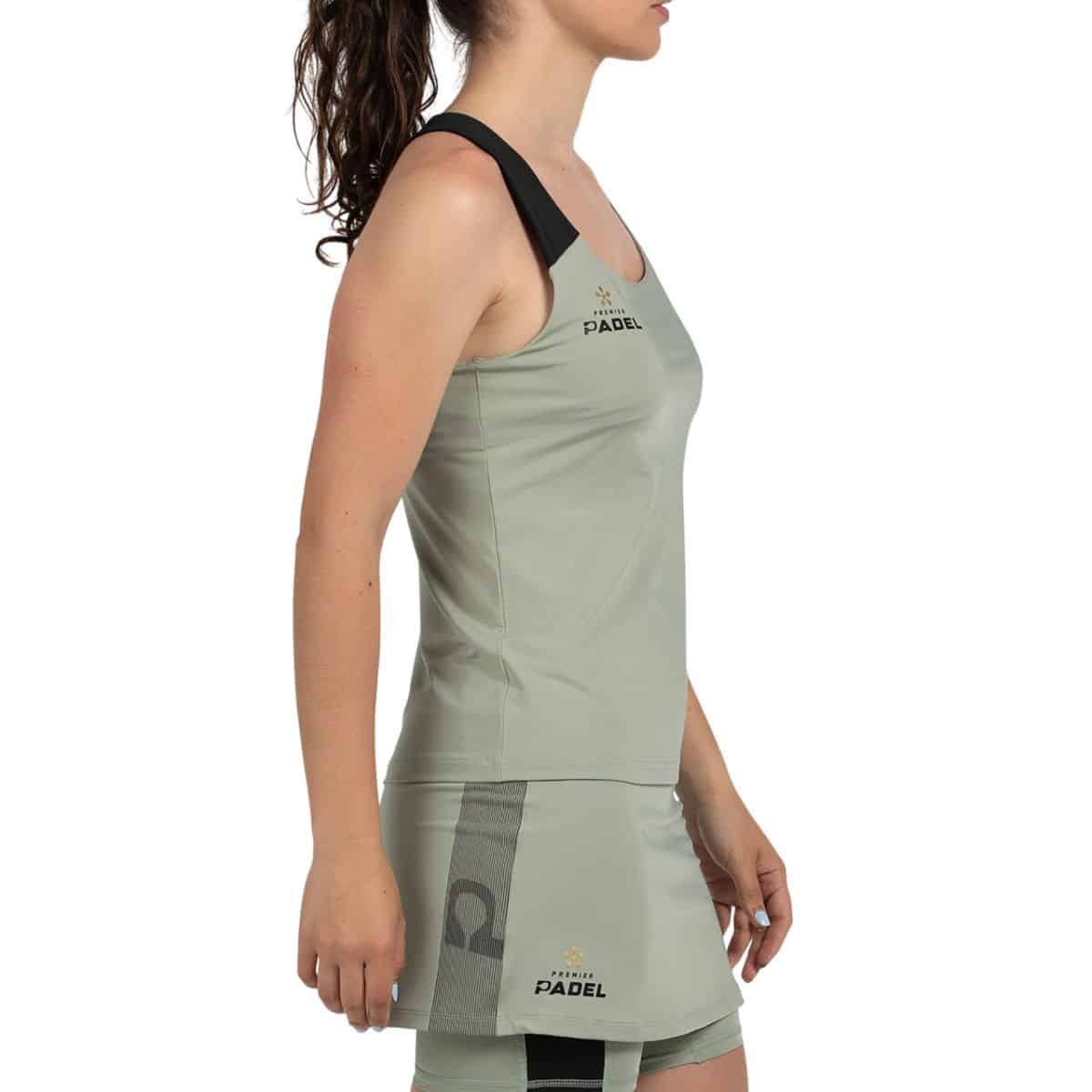 Camiseta de tirantes Bullpadel Pirac Eucalipto W Premier Padel 2026