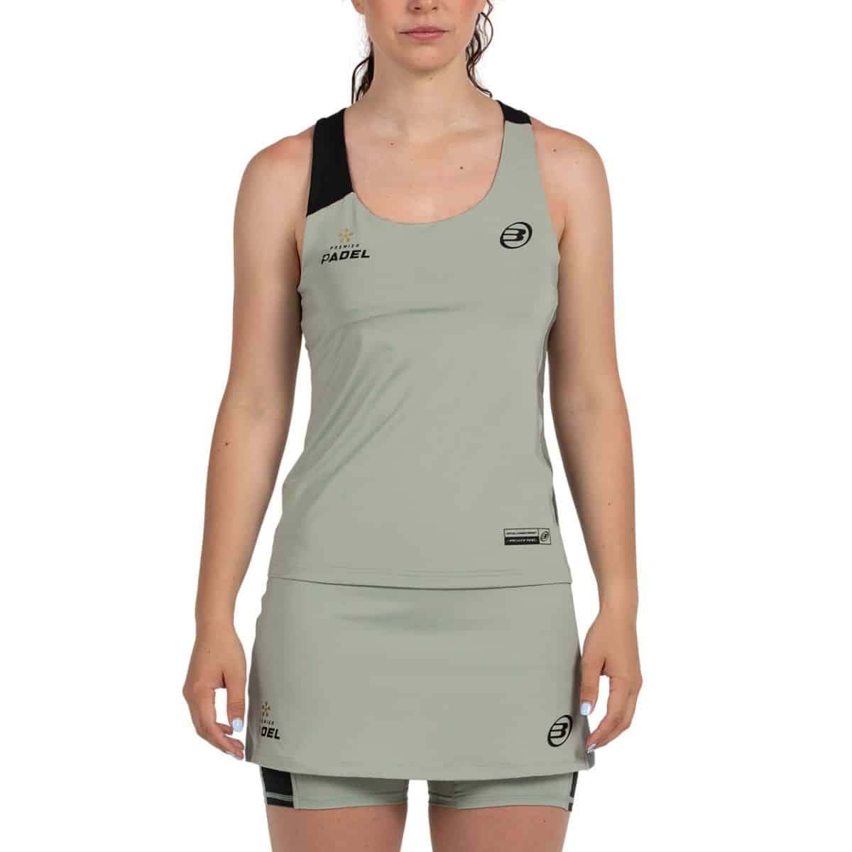 Camiseta de tirantes Bullpadel Pirac Eucalipto W Premier Padel
