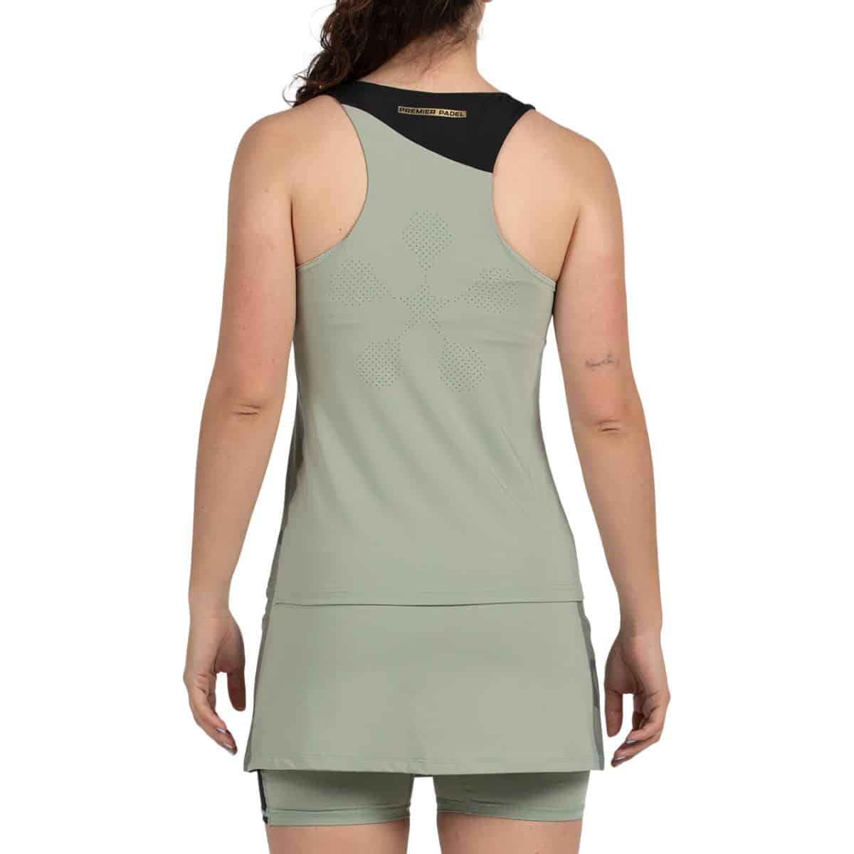Camiseta de tirantes Bullpadel Pirac Eucalipto W Premier Padel 2026