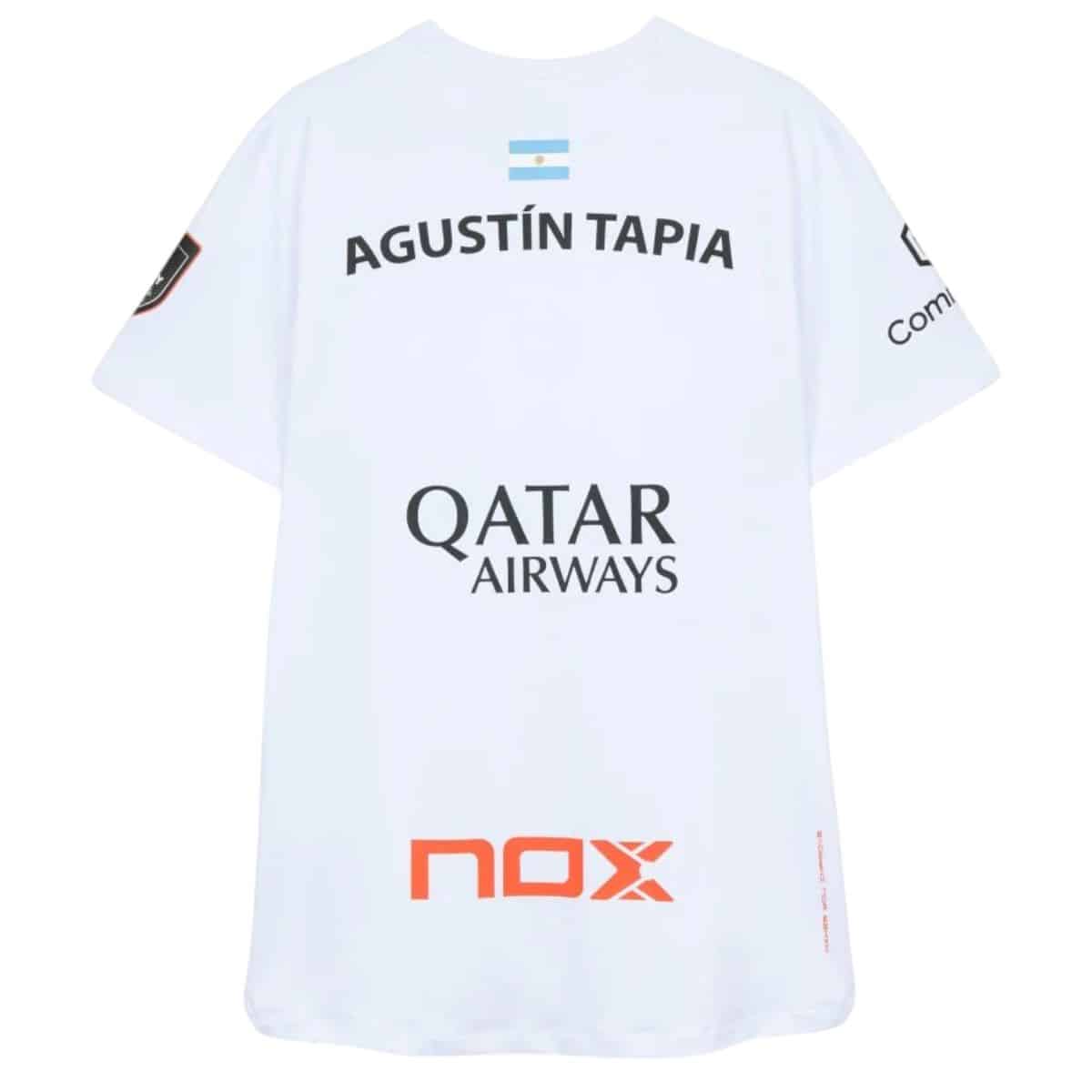 Camiseta NOX AT10 Oficial Agustín Tapia Blanca