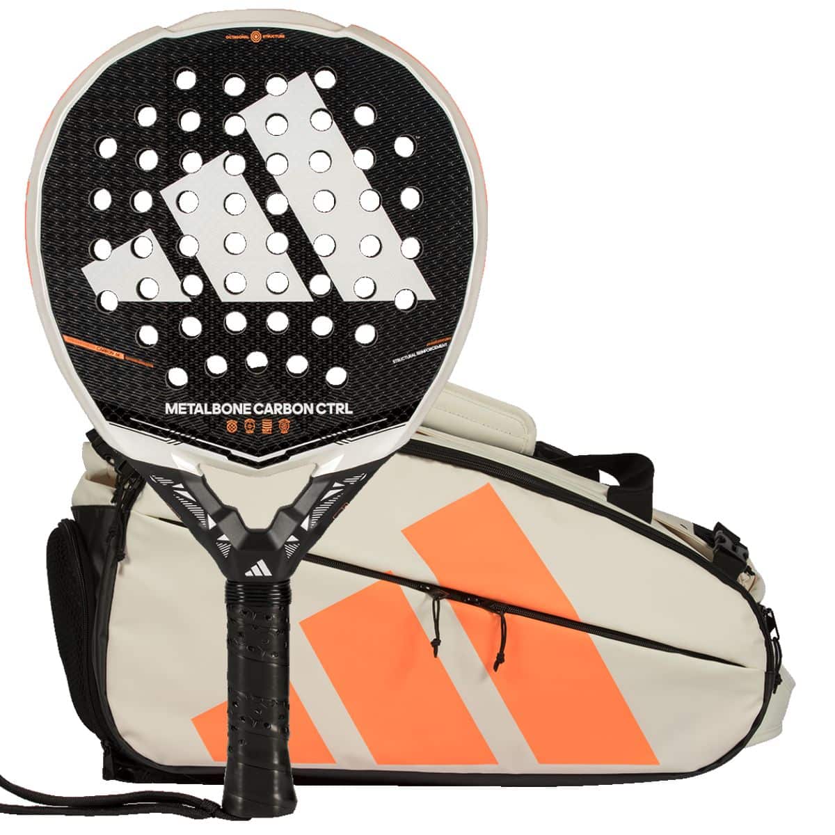 Pack Adidas Pala Metalbone Carbon Ctrl + Paletero Multigame