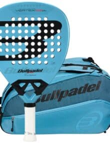 Pack Bullpadel Delfi Brea 2026 - Pala Vertex 05 W + Paletero Vertex Azul