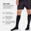 Detalles de los Calcetines Floky GRF Long Negros