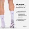 Detalles de los Calcetines Floky GRF Medium Blancos