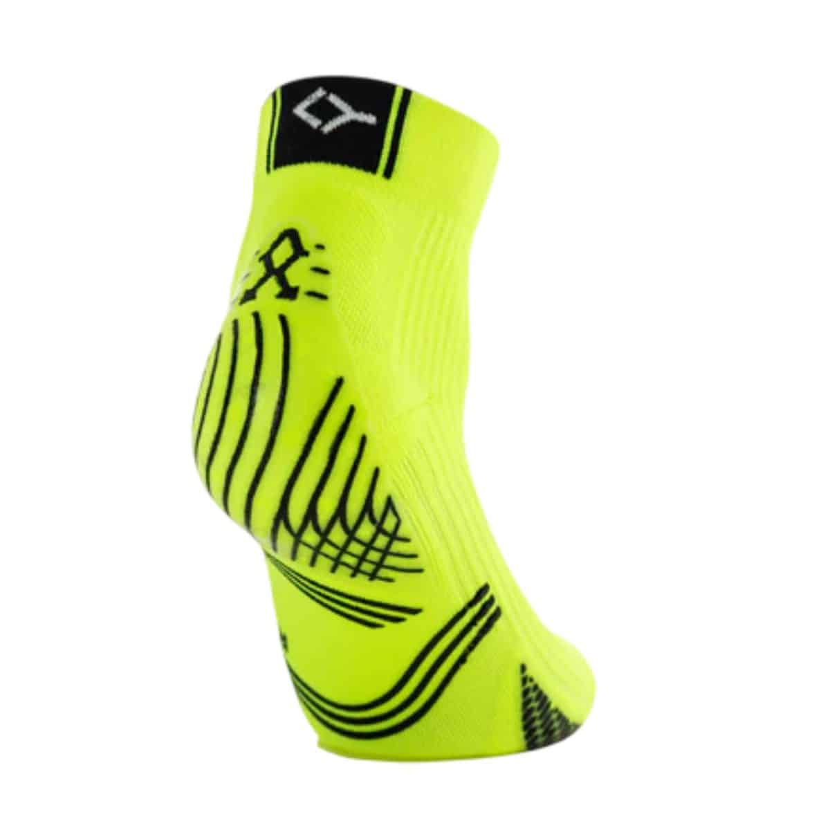 Calcetines Floky GRF Short Amarillo Flúor