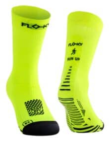 Calcetines Floky Run Up Medium Amarillo Flúor