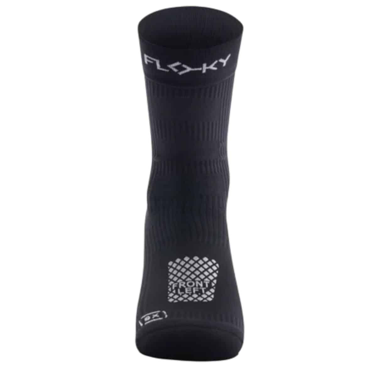 Frontal de los Calcetines Floky Run Up Medium Negros