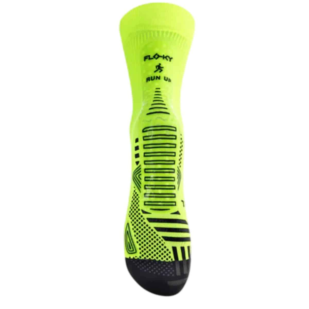 Suela de los Calcetines Floky Run Up Medium Amarillo Flúor