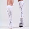 Detalle de los Calcetines Floky Run Up Long Blancos