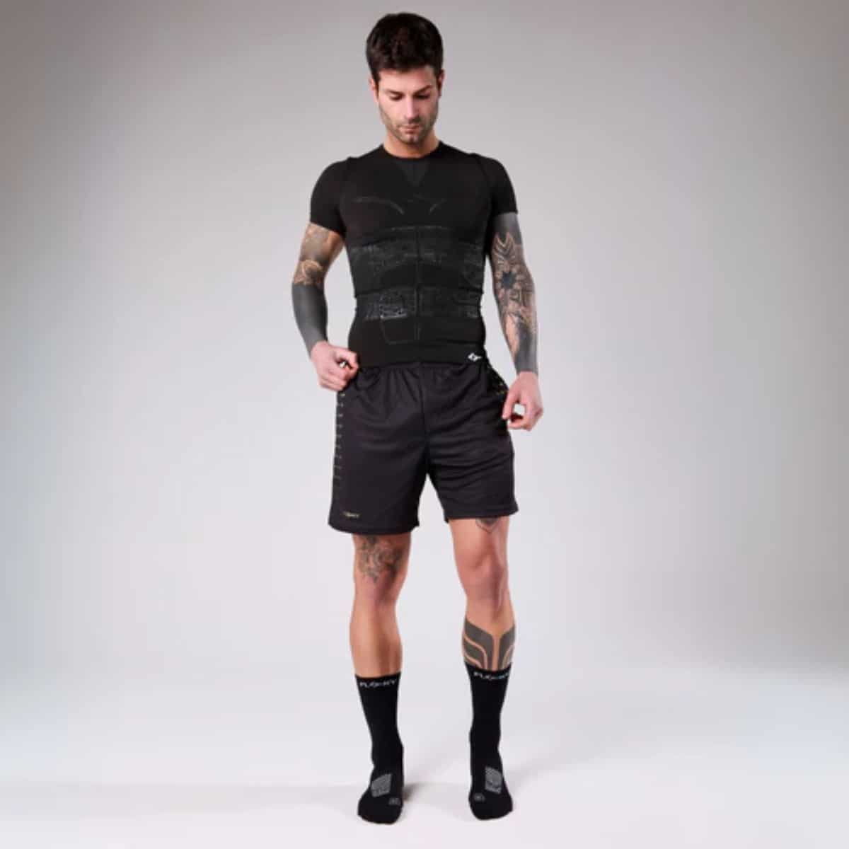 Detalle de los Calcetines Floky Run Up Medium Negros