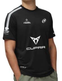 Camiseta Bullpadel Oficial Pablo Cardona Negra