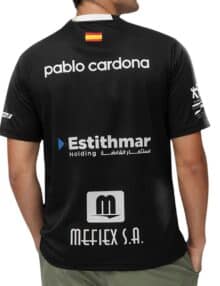 Camiseta Bullpadel Oficial Pablo Cardona Negra