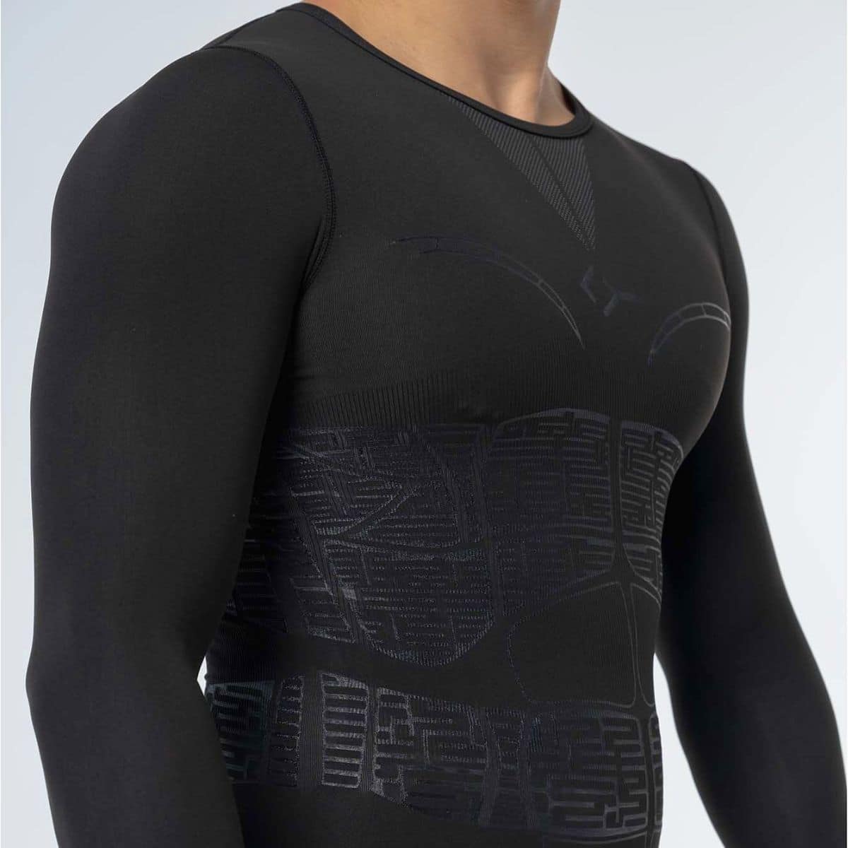 Detalle de la Camiseta manga larga Floky Oxy-Gen Negra