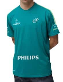 Camiseta Oficial Bullpadel Montse Di Nenno Verde Azulado