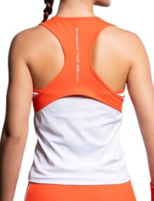 Camiseta de tirantes NOX Team Blanco/Rojo Woman