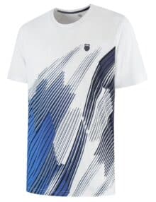 Camiseta K-Swiss Hypercourt Print Crew Blanca