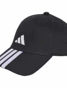 Gorra Adidas Baseball New Logo 3 Bandas Negro/Blanco