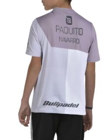 Camiseta Bullpadel Paquito Navarro Junior 26I Blanco