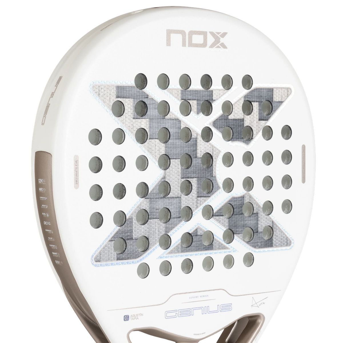 Plano de la Pala NOX Genius 12K Alum Xtrem Lite 2027