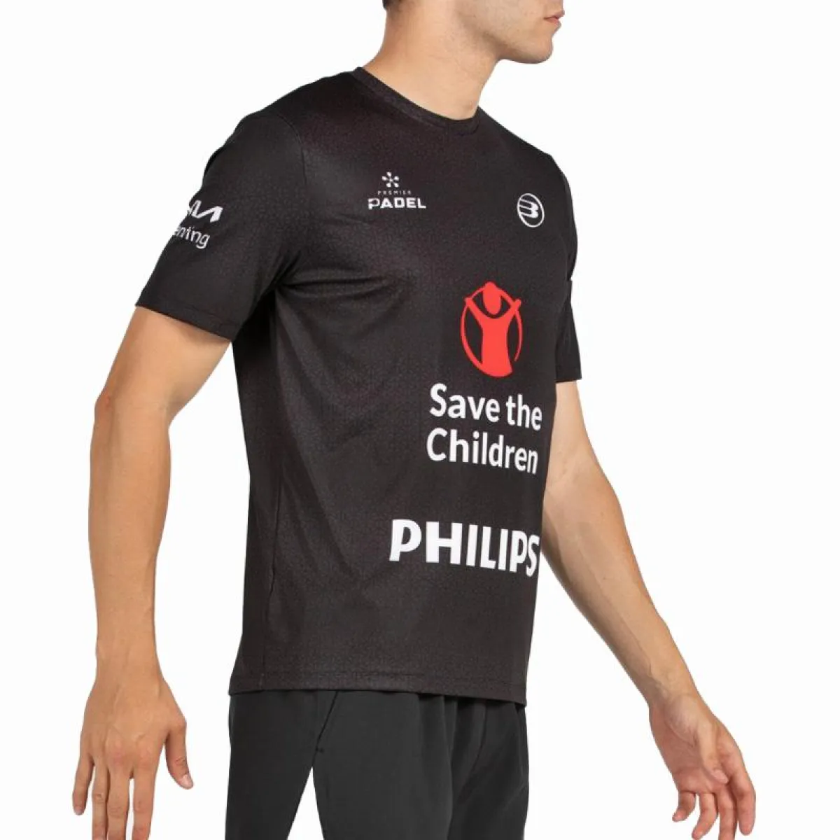 Camiseta Bullpadel Morfeo Di Nenno negra Premier Padel