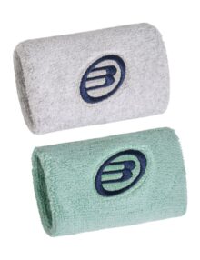 Pack 2 Muñequeras Bullpadel Pequeñas BPMU263 Jade/Gris Claro