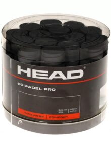 Tambor 60 Overgrips HEAD Padel Pro Lisos Negro